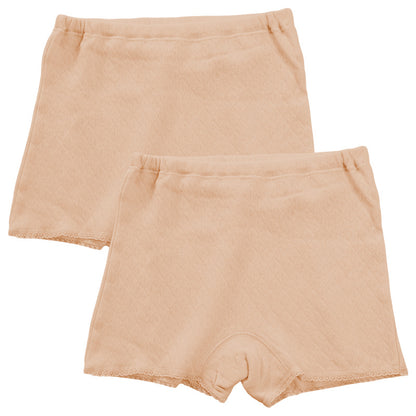 婦人 中綿入り キルト 1分丈 ショーツ 腰当付 2枚組 レディース 冬用 あったか M L LL 肌着 パンツ 下着 インナー ボーイレッグ 一分丈 綿100 綿 キルトインナー 防寒 中わた入り あたたか ソフト ぬくもり 保温 重ねばき 冷え対策