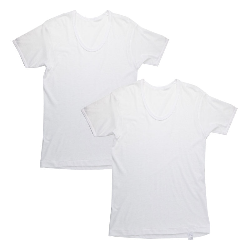 メンズ インナー 2枚組 半袖 U首 Tシャツ 綿混 メッシュ 吸水速乾 抗菌防臭 通気性 M L LL 肌着 下着 白 ホワイト 紳士 男性 ラウンドネック 春 夏 ビジネス 仕事 ウォーキング ランニング スポーツ ムレにくい 速乾 まとめ買い 涼しい 汗対策