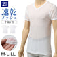 メンズ インナー 2枚組 半袖 V首 Tシャツ 綿混 メッシュ 吸水速乾 抗菌防臭 通気性 M L LL 肌着 下着 白 ホワイト 紳士 男性 Vネック 春 夏 ビジネス 仕事 ウォーキング ランニング スポーツ ムレにくい 速乾 まとめ買い 涼しい 汗対策