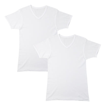 メンズ インナー 2枚組 半袖 V首 Tシャツ 綿混 メッシュ 吸水速乾 抗菌防臭 通気性 M L LL 肌着 下着 白 ホワイト 紳士 男性 Vネック 春 夏 ビジネス 仕事 ウォーキング ランニング スポーツ ムレにくい 速乾 まとめ買い 涼しい 汗対策