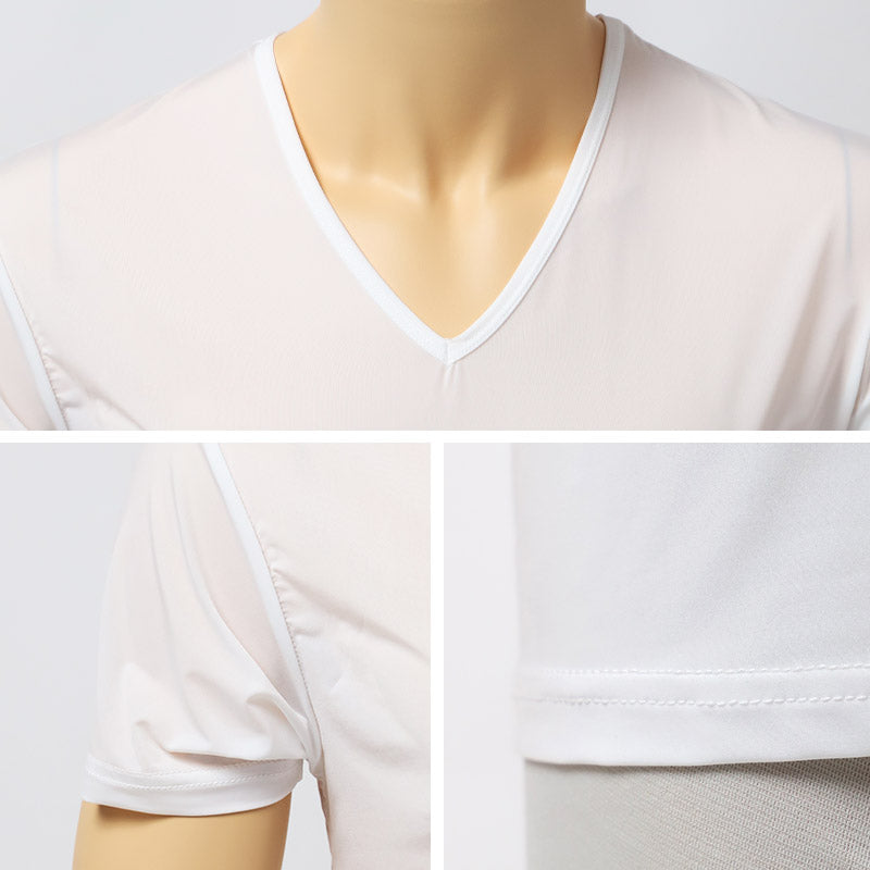 接触冷感 メンズ インナー 半袖 Vネック Tシャツ UVカット 吸水速乾 M L LL 肌着 下着 紳士 男性 Vネック 春 夏 ビジネス 仕事 ウォーキング ランニング 作業 スポーツ ムレにくい 速乾 涼しい 汗対策 アウトドア UV対策 日焼け対策 冷感インナー