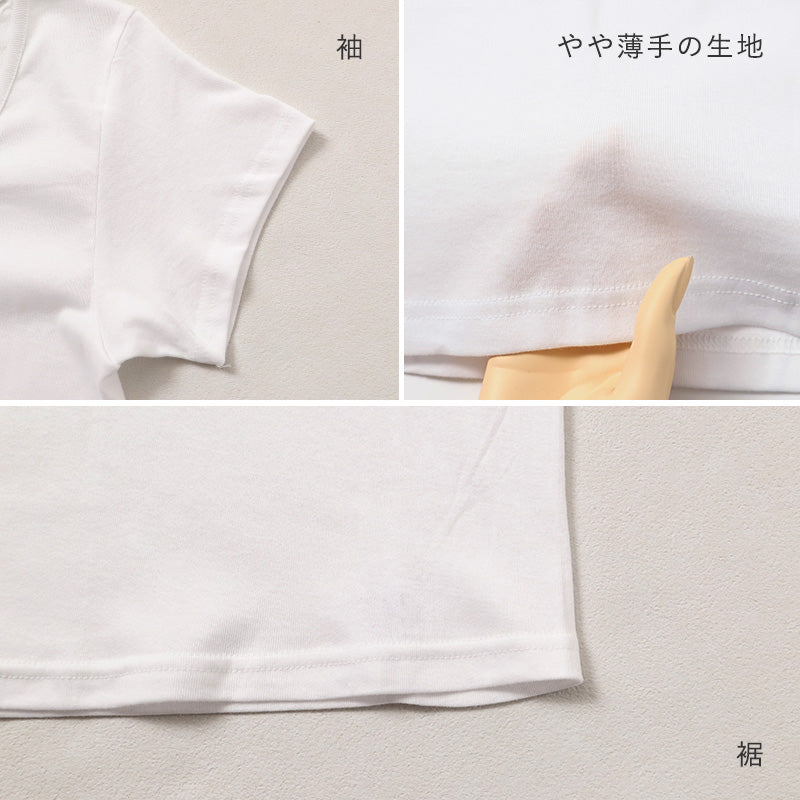 レディース フレンチ袖 インナー 綿100％ UVカット 保湿 大きいサイズ 3L 4L 半袖 肌着 下着 コットン 紫外線対策 やや薄手 春夏 無地 婦人 トップス インナーウェア デイリーインナー 冷房対策 夏 シンプル 綿肌着 コットンインナー