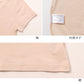 レディース シャツ インナー 3分袖 Vネック 綿100 強撚糸 M L LL フライス 薄手 やわらか 肌着 下着 半袖 トップス カットソー 肌にやさしい 夏 涼しい 重ね着 部屋着 綿インナー 婦人インナー レディース肌着 V首 レース