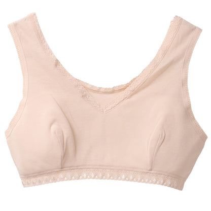 レディース ブラジャー ソフトブラ 綿100 強撚糸 フライス ノンワイヤー M L LL ソフトカップ付き 薄手 やわらか 肌着 下着 インナー 肌にやさしい 夏 涼しい 楽ブラ 部屋着 ルームウェア 綿ブラ 綿インナー 婦人肌着 綿肌着 ノンワイヤーブラ