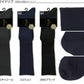 ハイソックス メンズ 靴下 アツギ 24-26cm・26-28cm (綿 ソックス 男 26cm 28cm 黒 ビジネス 通勤 膝下 ひざ下) (在庫限り)