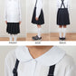 学生服 シャツ 女子 丸襟 ブラウス 長袖 110cmA～170cmB (スクールシャツ 小学生 中学生 高校生 制服 学生 長袖シャツ 110 120 130 140 150 160 170)