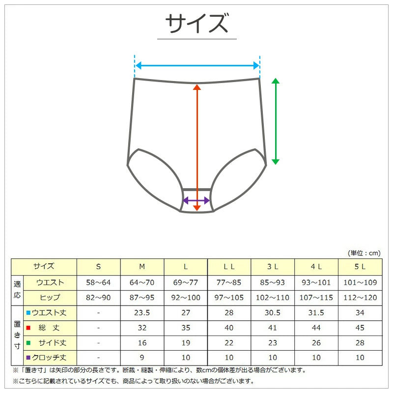 深ばき ショーツ 綿100% レディース 大きいサイズ 2枚組 3L 4L 5L 深履き パンツ ゆったり 締め付けない 下着 綿 ハイウエストショーツ 股上深め 日本製 インナー 2枚セット まとめ売り
