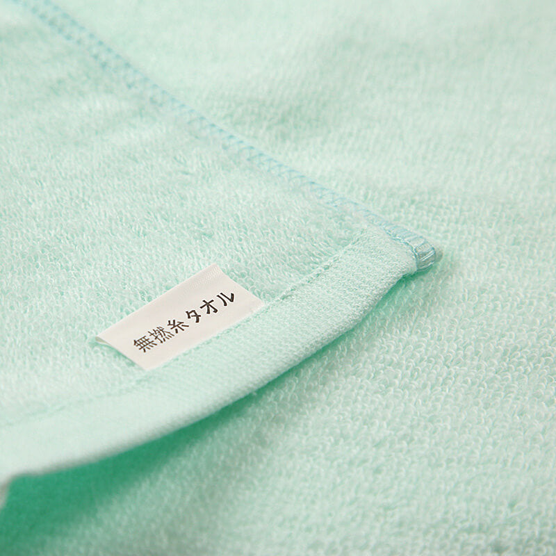 112匁 無撚糸 カラーオシボリ 12枚組 約34cm×34cm (綿100% 無地 お手ふき 布巾) (在庫限り)