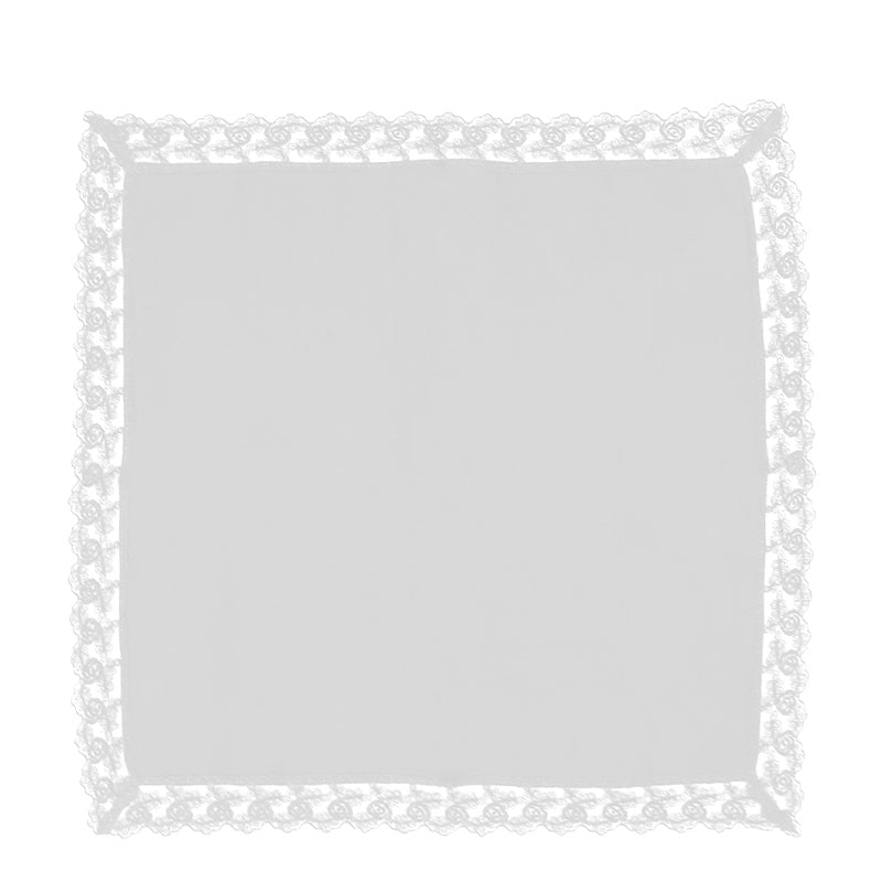 ハンカチ 白 黒 レース付き フォーマル 冠婚葬祭 メンズ レディース 結婚式 マナー お葬式 披露宴 ウェディング 新郎 新婦 参列 フォーマル スーツ タキシード 喪服 礼服 ホワイト ブラック 約48×48cm