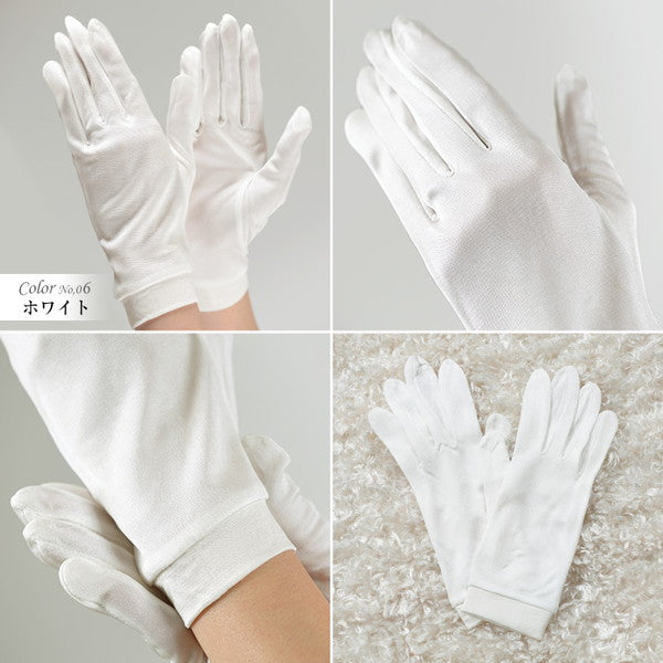 シルク100% 手袋 レディース フリーサイズ てぶくろ グローブ 手荒れ 保湿 敏感肌 防寒 冷え対策