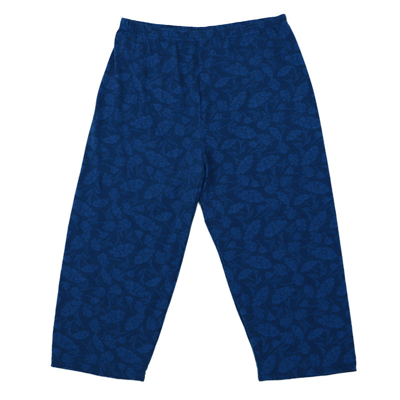 ステテコ レディース 夏 ルームパンツ 7分丈 ズボン おにわパンツ M-L L-LL 部屋着 ルームウェア 夏用 ボトム パジャマ リラックス 婦人 女性 シャレテコ すててこ ストレッチ