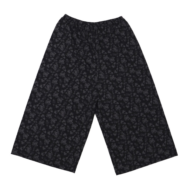 ルームパンツ レディース 夏 ステテコ ワイドパンツ 8分丈 ボトム M-L L-LL 部屋着 ズボン ルームウェア パジャマ リラックス 婦人 女性 シャレテコ すててこ