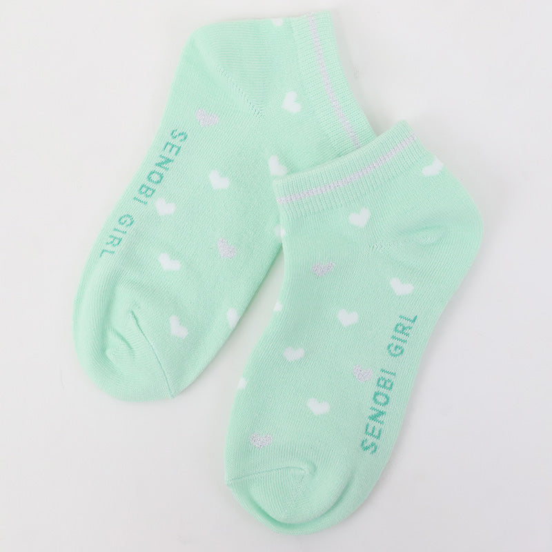 女の子 靴下 キッズ 子供 くるぶしソックス かわいい カラーソックス 19 - 24cm 小学生 中学生 女子 スニーカー丈 くつ下 くつした 綿混 コットン 高校生 おしゃれ デザイン
