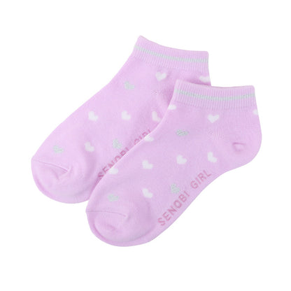 女の子 靴下 キッズ 子供 くるぶしソックス かわいい カラーソックス 19 - 24cm 小学生 中学生 女子 スニーカー丈 くつ下 くつした 綿混 コットン 高校生 おしゃれ デザイン