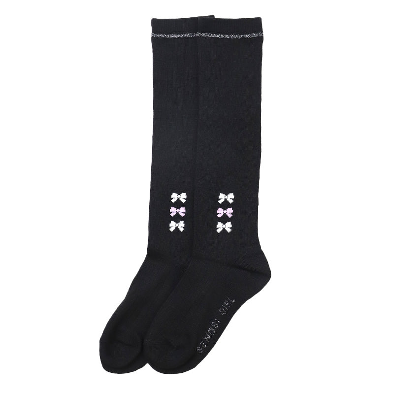 ハイソックス 女の子 靴下 キッズ ジュニア かわいい 19 - 24cm 子供 ソックス 柄 可愛い 黒 紺 ガールズ くつ下 子ども くつした 通学 女子 子ども こども 快適