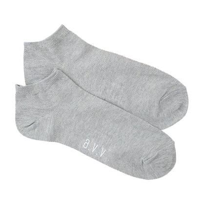 靴下 メンズ くるぶし ソックス 夏用 スニーカー丈 25 26 27cm スニーカーソックス 男性用 紳士用 綿 鹿の子 通気性 くつ下 くつした 快適 通勤 通学 A.V.V