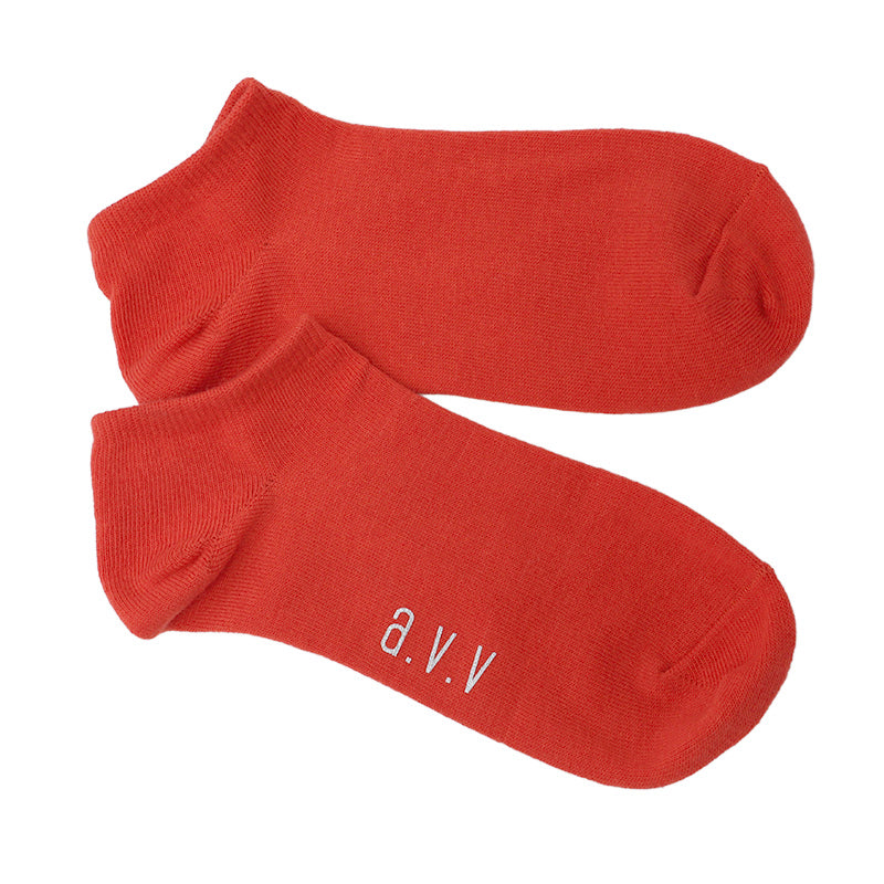 レディース 靴下 くるぶし スニーカーソックス 23 - 25cm カラー ソックス スニーカー丈 ショートソックス 女性用 婦人用 綿 くつ下 くつした おしゃれ かわいい 快適 通勤 通学 avv