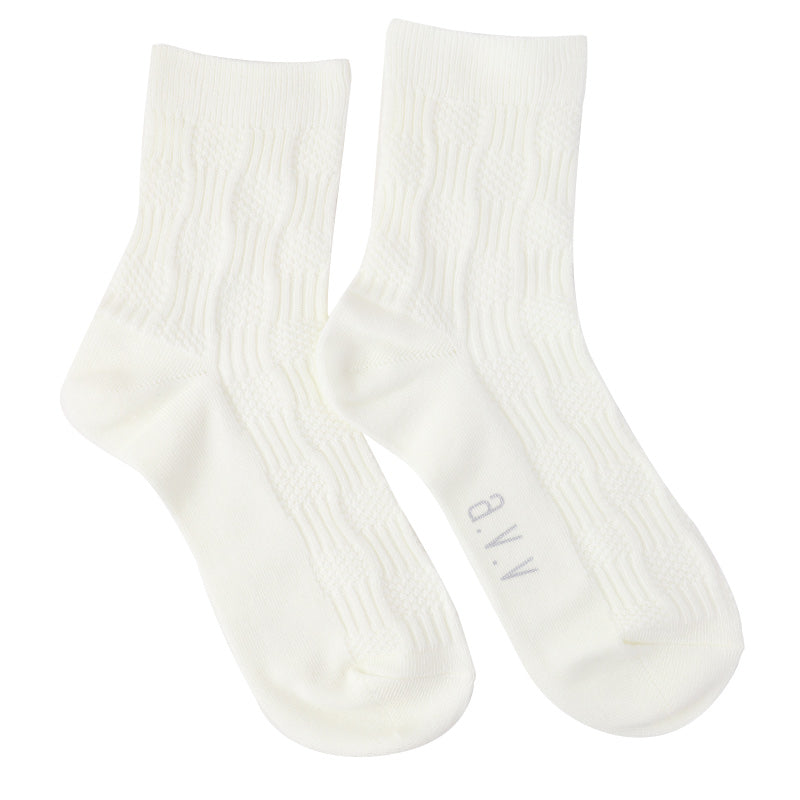 靴下 レディース クルーソックス 23 - 25cm 快適 カラーソックス 靴下 無地 カラフル オールシーズン おしゃれ くつした くつ下 通気性 伸縮 クルー丈