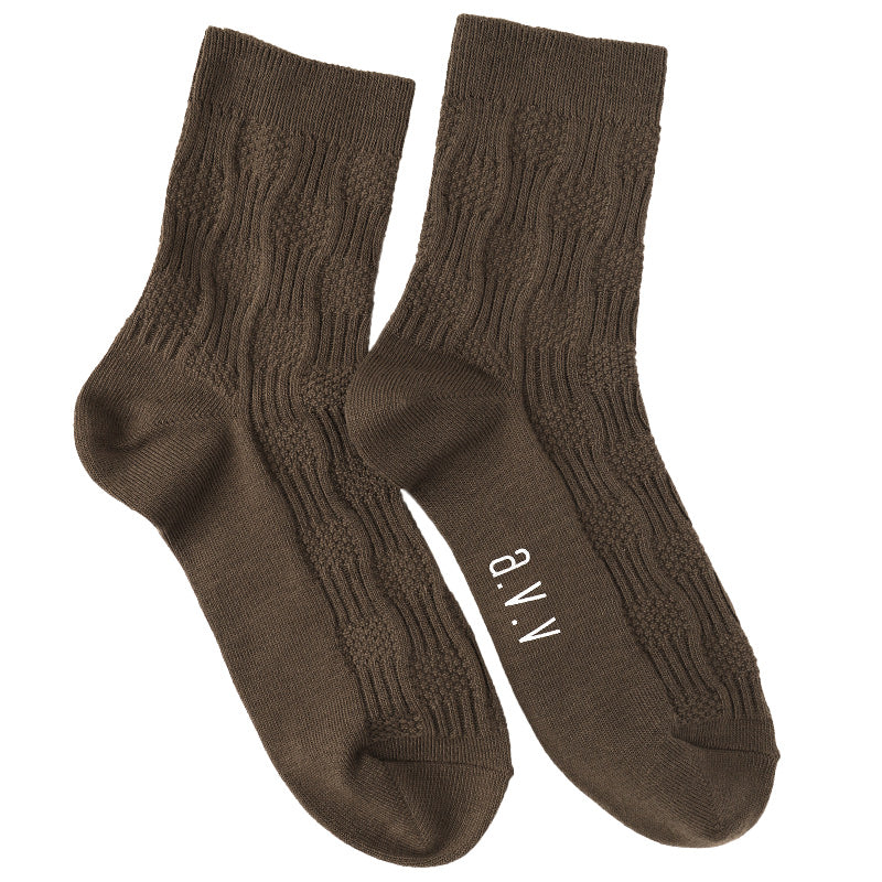 靴下 レディース クルーソックス 23 - 25cm 快適 カラーソックス 靴下 無地 カラフル オールシーズン おしゃれ くつした くつ下 通気性 伸縮 クルー丈