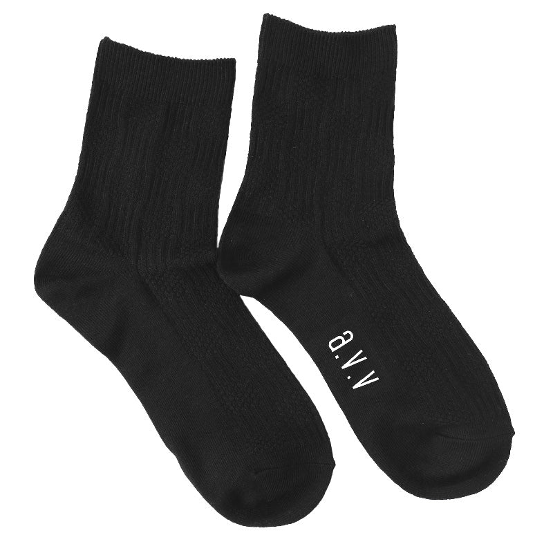 靴下 レディース クルーソックス 23 - 25cm 快適 カラーソックス 靴下 無地 カラフル オールシーズン おしゃれ くつした くつ下 通気性 伸縮 クルー丈