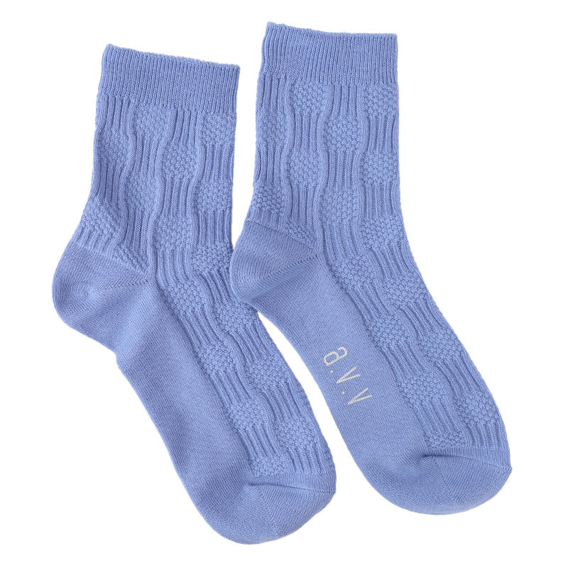 靴下 レディース クルーソックス 23 - 25cm 快適 カラーソックス 靴下 無地 カラフル オールシーズン おしゃれ くつした くつ下 通気性 伸縮 クルー丈