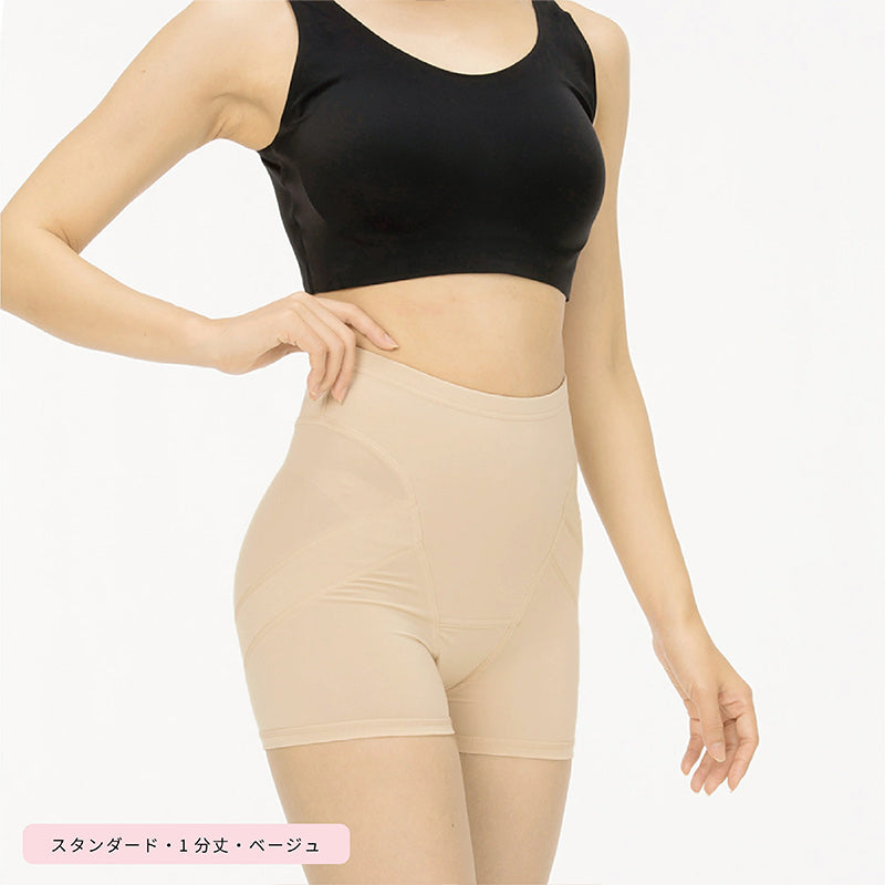 レギンス レディース 1分丈 M ～ 3L スパッツ インナー 下着 女性 ストレッチ 快適 伸縮 ヒップアップ 大きいサイズ 下腹 着圧 加圧 着痩せ 補正 補正下着 補整 補整下着 ガードル 骨盤