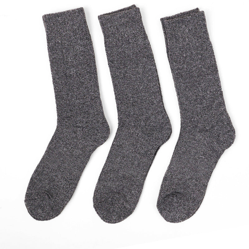 3足組 メンズ 靴下 防寒 防風 パイル 裏起毛 クルーソックス 男性 くつした 冬用 25-27cm くつ下 冬 保温 暖かい セット まとめ買い 作業用 ワーキングソックス