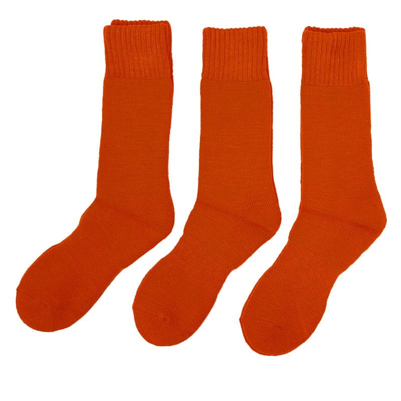 3足組 メンズ パイル 裏起毛 クルーソックス 靴下 男性 くつした 25-27cm くつ下 靴下 保温 暖かい セット まとめ買い 作業用 ワーキングソックス