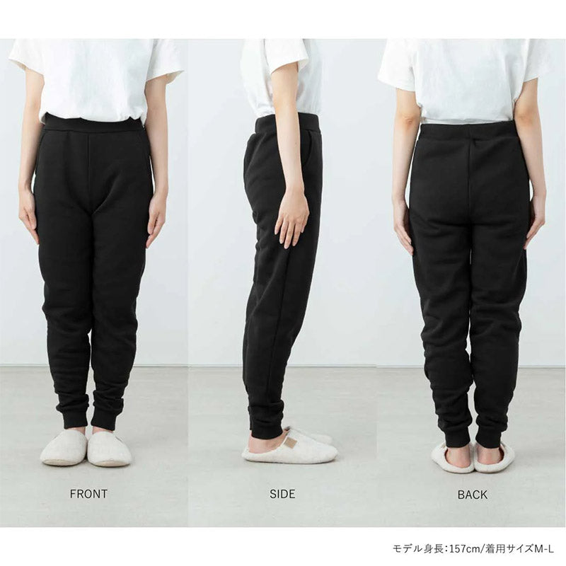 裏起毛 スウェット レディース パンツ ボトム ズボン M-L L-LL 防寒 冬 温活 暖かい 女性 寒さ対策 冷え取り 冷え対策 ストレッチ スウェットパンツ あったか リラックス 厚手 ルームウェア