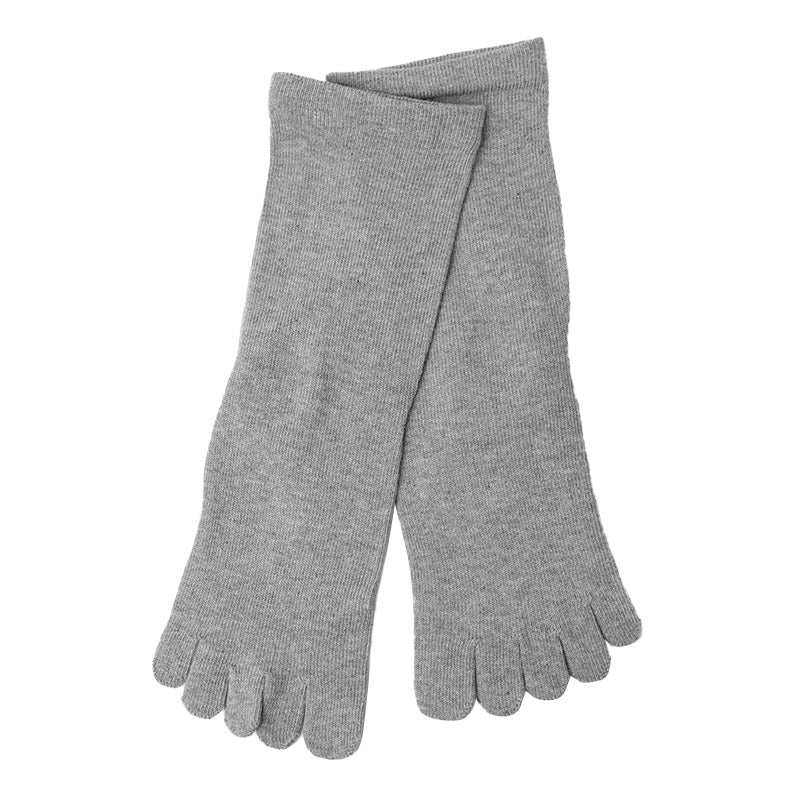 5本指ソックス メンズ 足口ゴム無し 綿混 靴下 5本指 抗菌防臭 24-26cm ソックス 男性 紳士 くつ下 ゴムなし シンプル コットン 無地 締め付けない クルーソックス ビジネス 蒸れない