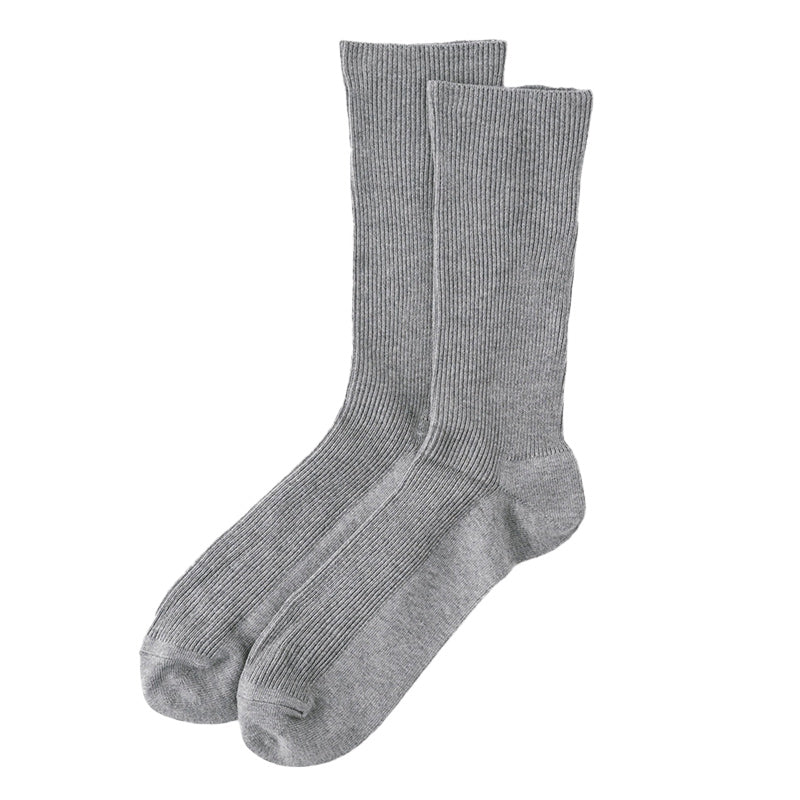 ソックス メンズ 足口ゴム無し 綿混 靴下 24-26cm 26-28cm 男性 紳士 くつ下 ゴムなし メンズ靴下 カラフル コットン 無地 締め付けない ビジネスソックス クルーソックス