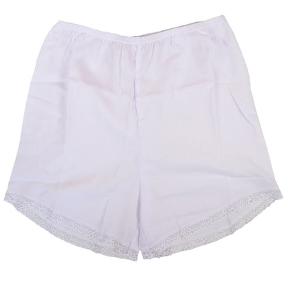 綿100% フレアパンツ 夏 下着 ズボン下 ひざ上 レディース M～LL ペチパンツ ペチコート タップパンツ ボトム インナー 薄手 クレープ