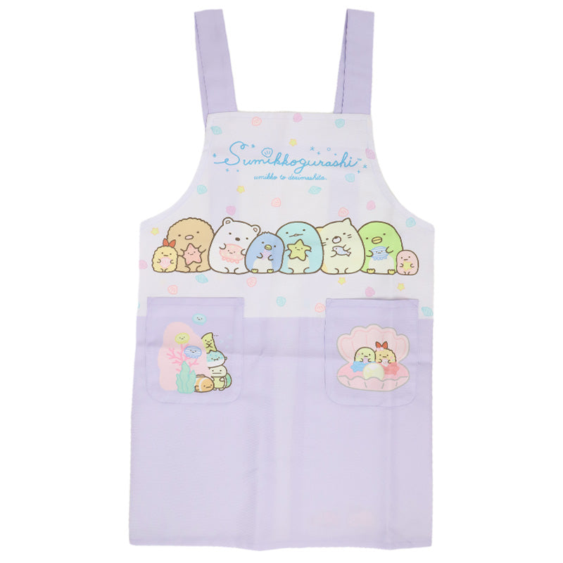 キッズ エプロン キャラクター 子ども H型エプロン かぶりタイプ ポケット付き ノンアイロン しわになりにくい お手伝い 料理 家庭科 調理実習 かわいい 110・130cm サンリオ Sanrio san-x すみっコぐらし ハローキティ クロミ