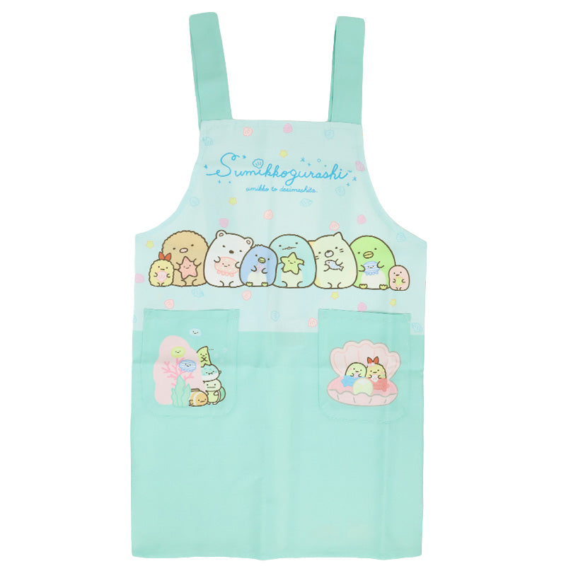 キッズ エプロン キャラクター 子ども H型エプロン かぶりタイプ ポケット付き ノンアイロン しわになりにくい お手伝い 料理 家庭科 調理実習 かわいい 110・130cm サンリオ Sanrio san-x すみっコぐらし ハローキティ クロミ