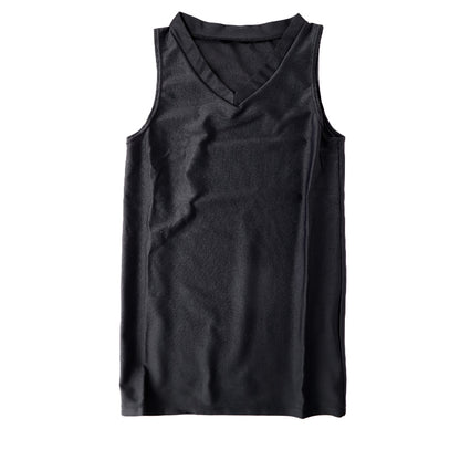 日本製 キッズ スポーツ UV スリーブレス Vネック シャツ 130cm～170cm  バスケ バスケットボール スポーツインナー 子供 uvカット ジュニア 部活 スポ少 練習用 アンダーウェア 男の子 女の子