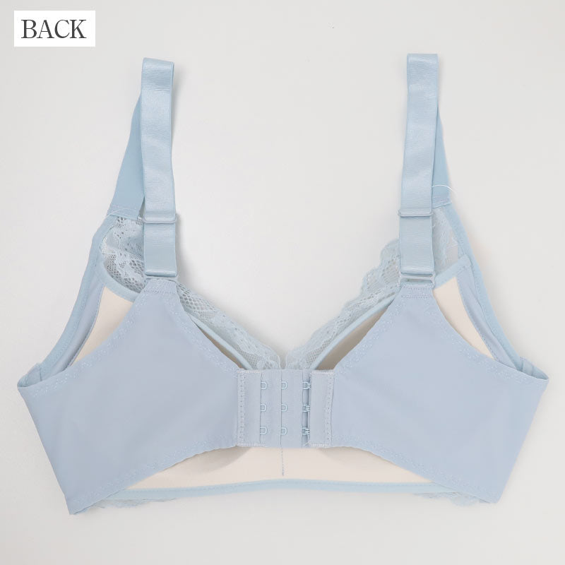 ノンワイヤーブラ ブラジャー レディース なめらかFIT 総レース M L LL 3L 脇高ブラ なめらかフィット 伸縮 脇高 フィット 楽ちん タグレス ホック付き 下着 インナー 無地 普段使い ワイヤレスブラ レースブラ 総レースブラ 女性 下着 インナー