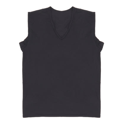 メンズ インナー Tシャツ ノースリーブ Vネック 汗対策 汗取り付き 涼しい 冷感 薄い 夏 吸汗速乾 ムレない ストレッチ 伸びる 伸縮性 汗染み防止 下着 肌着 汗で蒸れにくい 脇部分2重 汗シート 白 黒 M L LL (在庫限り)
