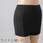 重ね履きパンツ オーバーパンツ Yラインカバー 透け防止 1分丈 吸汗速乾 ドライ ストレッチ インナー やや薄手 スカートの下に重ねて安心 無地 ブラック 黒 透けない 伸縮性 レディース 女子 高校生 女の子 M L LL M～LL サラサラ 快適 フィット感 優しい (在庫限り)