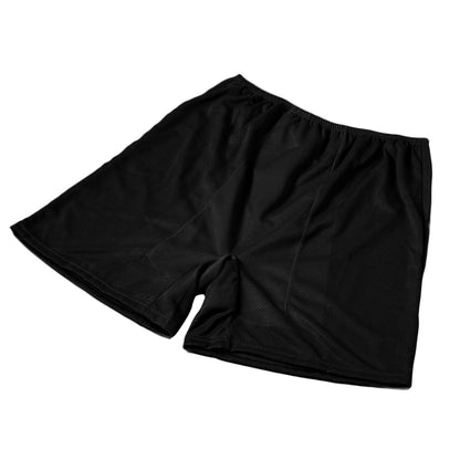 ペチパンツ サニタリー 防水布つき 透け防止 ３分丈 防水 蒸れない メッシュ 通気性 スカートの下に重ねて安心 ブラック 黒 ベージュ サラサラ 透けない 生理 スカート ズボンの下 M L LL