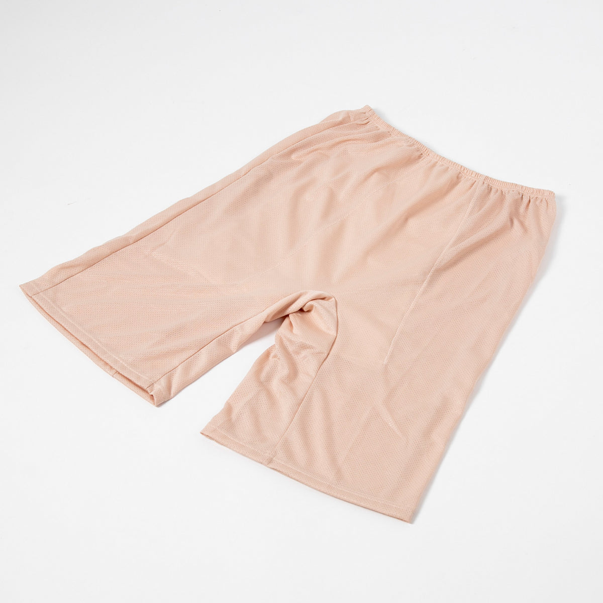 ペチパンツ サニタリー 防水布つき 透け防止 5分丈 防水 蒸れない メッシュ 通気性 スカートの下に重ねて安心 ブラック 黒 ベージュ サラサラ 透けない 生理 スカート ズボンの下 M L LL