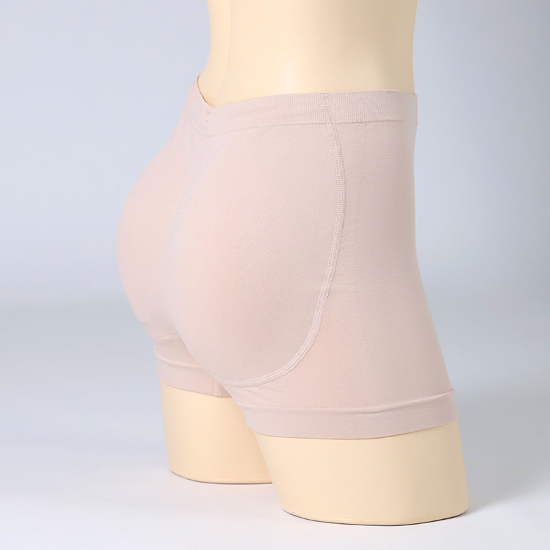レディース 美尻ショーツ 尻パッド付き ショーツ 1分丈 ヒップアップ S M L 婦人 下着 パンツ ヒップパッド付き デスクワーク ボリュームアップ 美尻 コスプレ ドレス パンティ 補正 補整下着