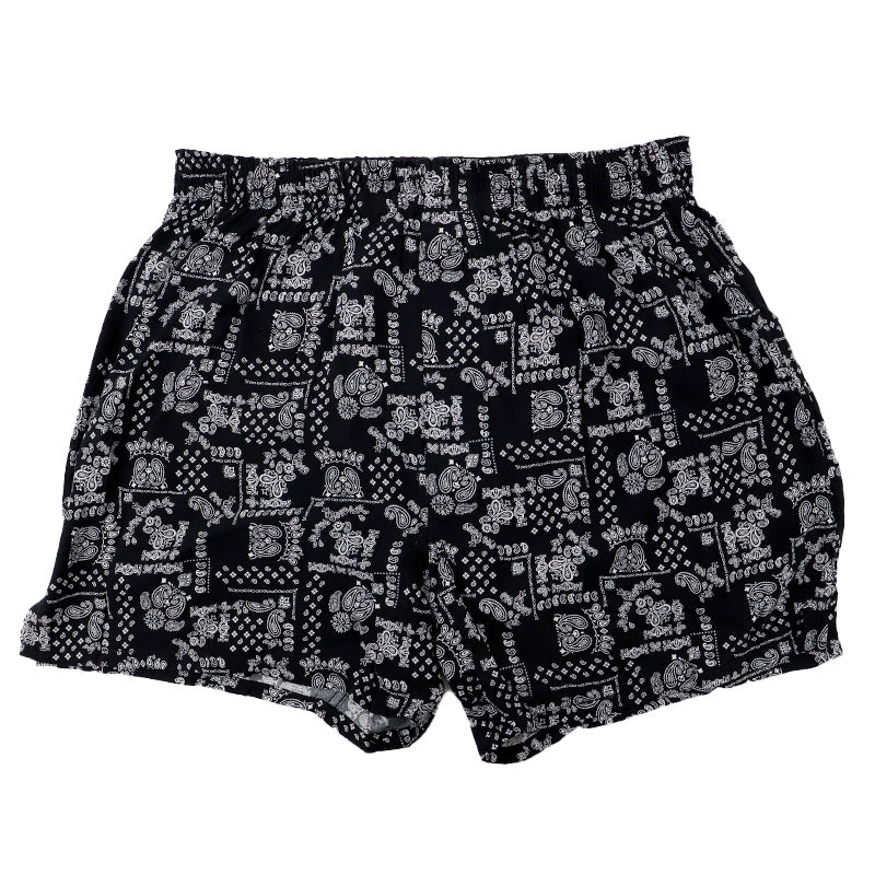 接触冷感 トランクス メンズ レーヨン 布帛 なめらか 吸放湿 涼感 前開き M L LL ボタン付き メンズ下着 インナー パンツ 蒸れにくい 夏インナー 涼しい 下着 軽量 薄手 柄トランクス アロハ柄 ペイズリー柄 リラックス