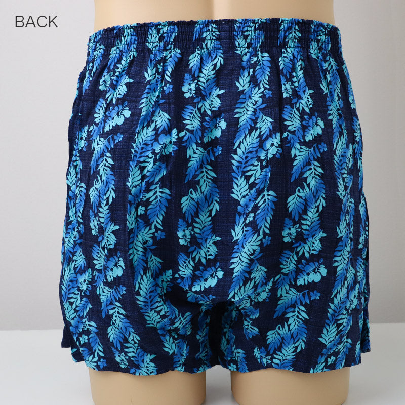 接触冷感 トランクス メンズ レーヨン 布帛 なめらか 吸放湿 涼感 前開き M L LL ボタン付き メンズ下着 インナー パンツ 蒸れにくい 夏インナー 涼しい 下着 軽量 薄手 柄トランクス アロハ柄 ペイズリー柄 リラックス