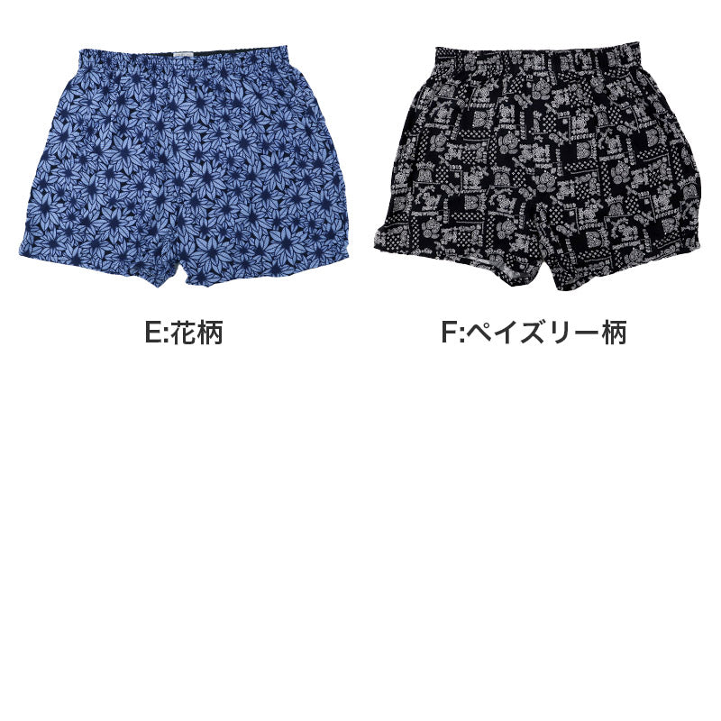 接触冷感 トランクス メンズ レーヨン 布帛 なめらか 吸放湿 涼感 前開き M L LL ボタン付き メンズ下着 インナー パンツ 蒸れにくい 夏インナー 涼しい 下着 軽量 薄手 柄トランクス アロハ柄 ペイズリー柄 リラックス