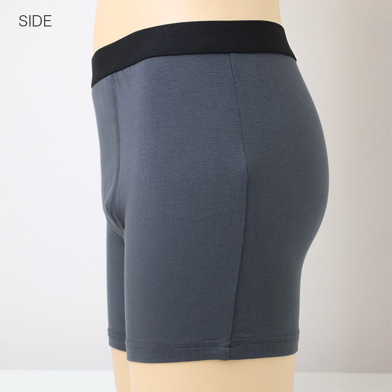尿漏れパンツ 男性用 ボクサーパンツ 吸水パッド付き ちょい漏れ対策 消臭 制菌 ナノファイン加工 M L LL 前とじ メンズ下着 インナー パンツ 軽失禁対策 ニオイ対策 吸水インナー 快適 ストレッチ 無地 デイリー