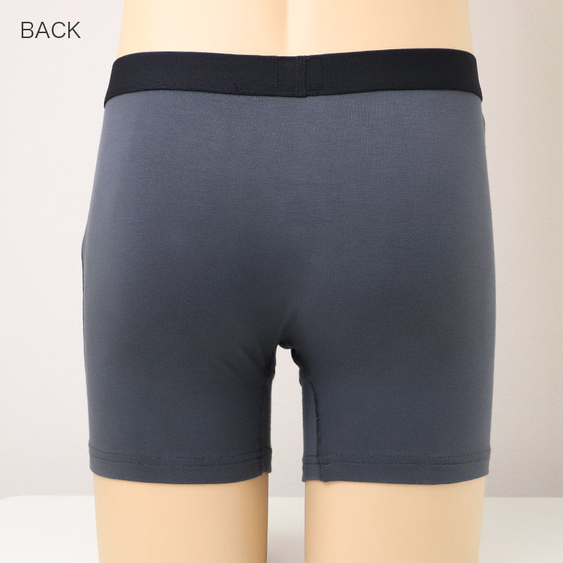 尿漏れパンツ 男性用 ボクサーパンツ 吸水パッド付き ちょい漏れ対策 消臭 制菌 ナノファイン加工 M L LL 前とじ メンズ下着 インナー パンツ 軽失禁対策 ニオイ対策 吸水インナー 快適 ストレッチ 無地 デイリー