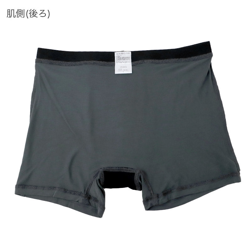 尿漏れパンツ 男性用 ボクサーパンツ 吸水パッド付き ちょい漏れ対策 消臭 制菌 ナノファイン加工 M L LL 前とじ メンズ下着 インナー パンツ 軽失禁対策 ニオイ対策 吸水インナー 快適 ストレッチ 無地 デイリー