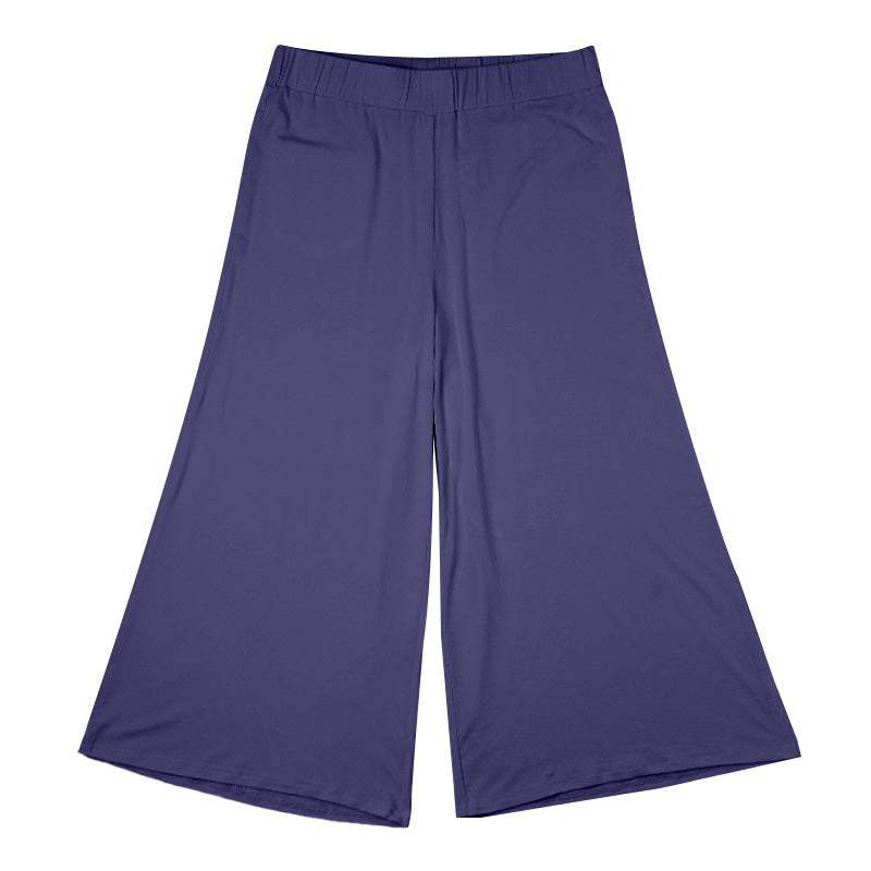 ルームパンツ レディース 7分丈 フレアパンツ ルームウェア ベア天 レーヨン混 ストレッチ やわらか なめらか M L LL ボトム リラックスパンツ 部屋着 パジャマパンツ 裾フレア ポケット付き 春 夏 秋 無地 美シルエット ゆったり 軽やか