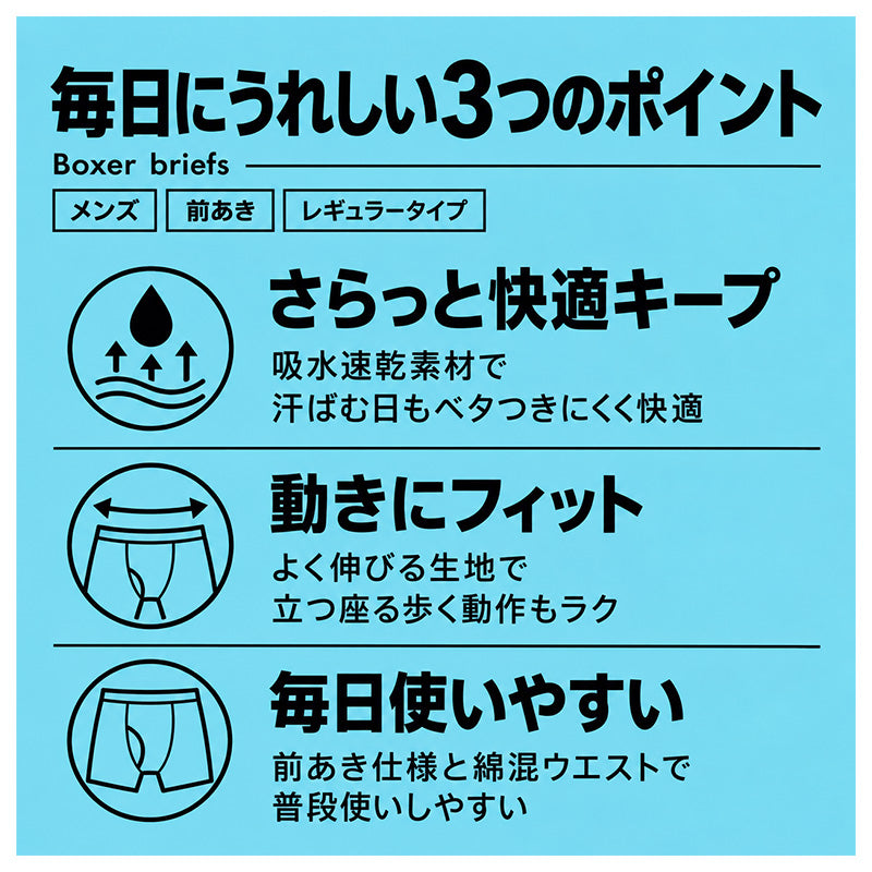 ボクサーパンツ メンズ ボクサーブリーフ ボクサー 前開き 前あき 吸水速乾 速乾 ストレッチ M L LL 伸縮性 ポリエステル 下着 インナー インナーパンツ アンダーウェア 男性用 紳士 男性下着 メンズ下着 迷彩 迷彩柄 カモフラージュ ドライ