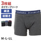 ボクサーパンツ メンズ ボクサーブリーフ 3枚組 綿混 前開き ヒロミチナカノ hiromichi nakano M L LL 紳士下着 パンツ 男性 肌着 インナー コットン アンダーウェア 3枚セット 洗い替え まとめ買い ギフト 父の日